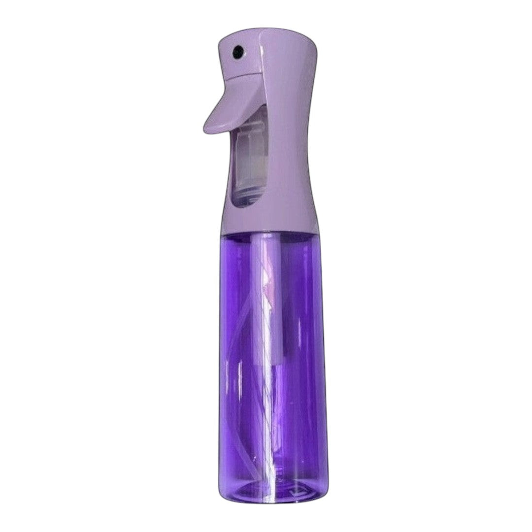 Atomizador continuo DL STORE de plástico morado con pulverizador, capacidad de 300 ml.