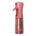 Atomizador continuo DL STORE de plástico rosa de 300 ml con pulverizador ergonómico para peluquería y cuidado del cabello.