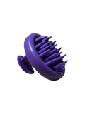 DL STORE cepillo masajeador de silicona morado para cuero cabelludo, con púas flexibles para limpieza profunda y estimulación.